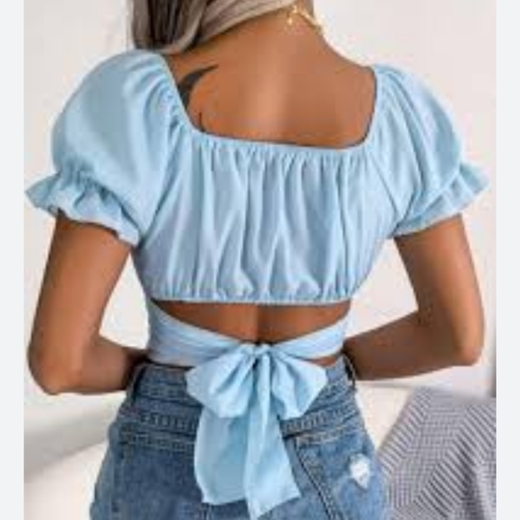 O'Vianca Blue crop top - Picture 4 of 8